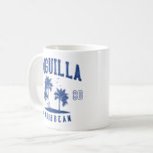 Anguilla Caribbean Palm Tree 1980 コーヒーマグカップ (正面左)