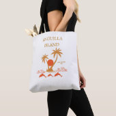 Anguilla Island Luxury Shoulder Beach Tote Bag トートバッグ (クローズアップ)