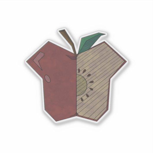 Angular Apple シール (正面)