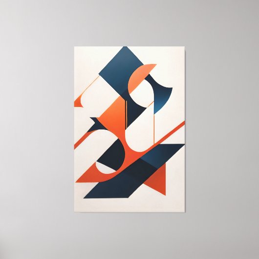 Angular Symphony キャンバスプリント (正面)