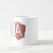 AngularJS Shield Logo コーヒーマグカップ (正面左)