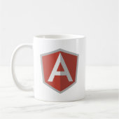 AngularJS Shield Logo コーヒーマグカップ (左)