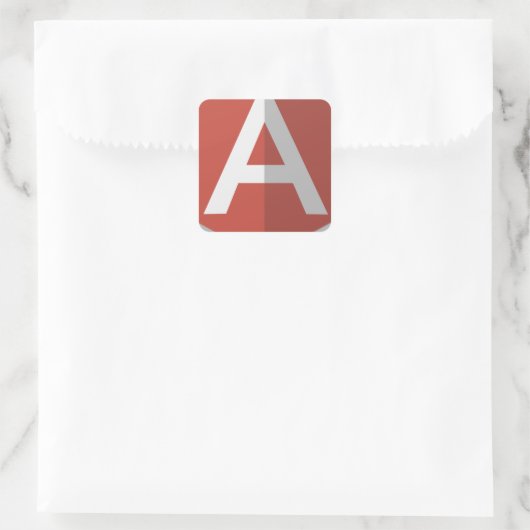 AngularJS Shield Logo スクエアシール (バッグ)