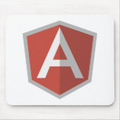 AngularJS Shield Logo マウスパッド (正面)