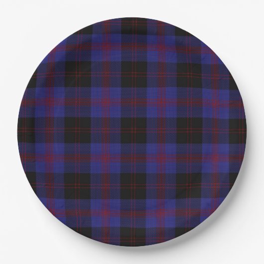 Angus District Tartan ペーパープレート (正面)