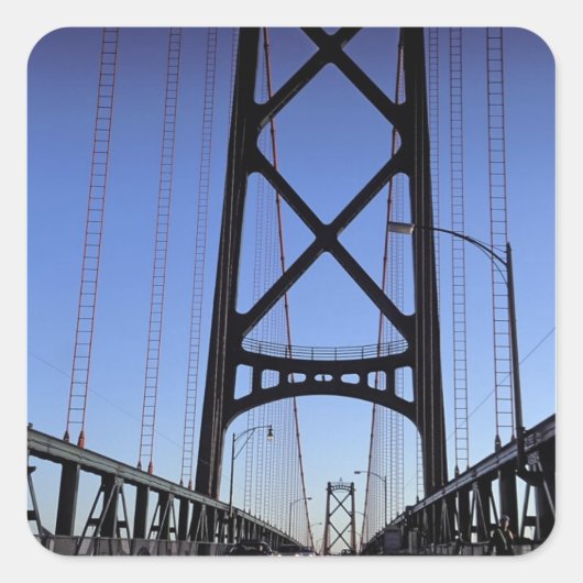 Angus L Macdonald Bridge、ハリファックス、ノバスコシア スクエアシール (正面)