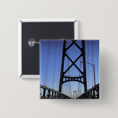 Angus L Macdonald Bridge, Halifax, Nova 缶バッジ (正面&裏面)