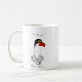 Angus "No Thoughts, Head Empty" Meme Coffee Mug コーヒーマグカップ (左)