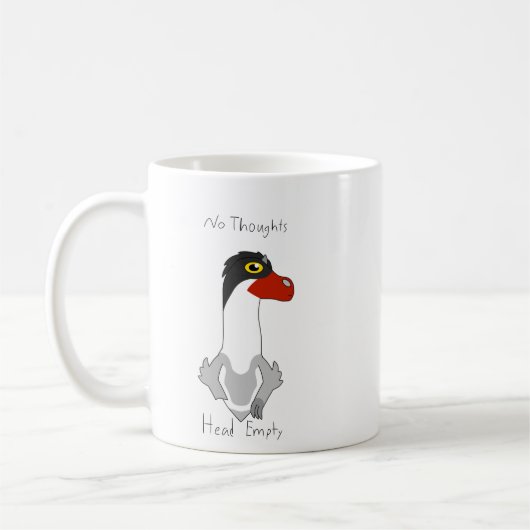 Angus "No Thoughts, Head Empty" Meme Coffee Mug コーヒーマグカップ (左)