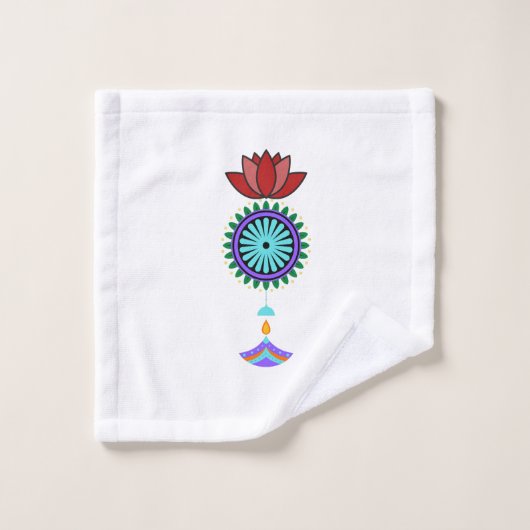 Anhänger spirituell mit Lotusblüte ウォッシュタオル (ウォッシュタオル)