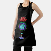 Anhänger spirituell mit Lotusblüte エプロン (インサイチュ)