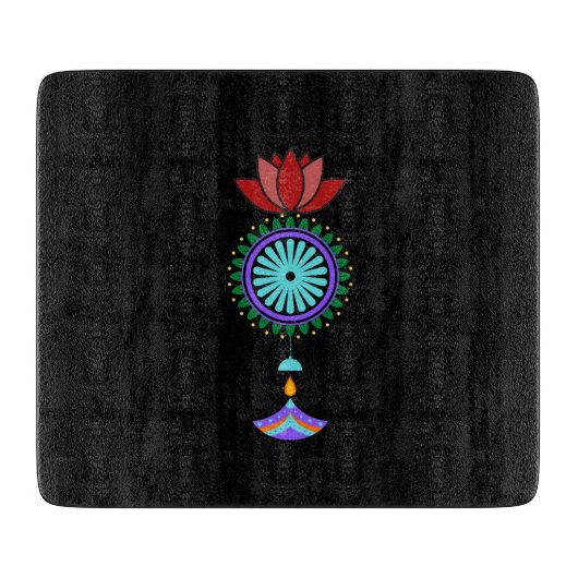 Anhänger spirituell mit Lotusblüte カッティングボード (正面)