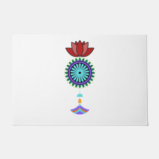 Anhänger spirituell mit Lotusblüte ドアマット