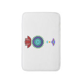 Anhänger spirituell mit Lotusblüte バスマット (正面縦)