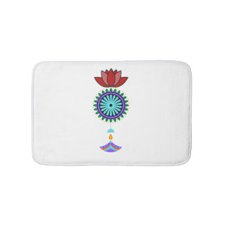 Anhänger spirituell mit Lotusblüte バスマット