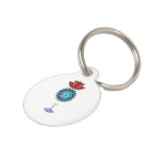 Anhänger spirituell mit Lotusblüte ペット　ネームタグ (側面)