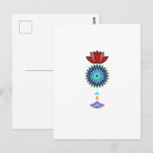 Anhänger spirituell mit Lotusblüte ポストカード (正面/裏面)