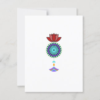 Anhänger spirituell mit Lotusblüte ポストカード