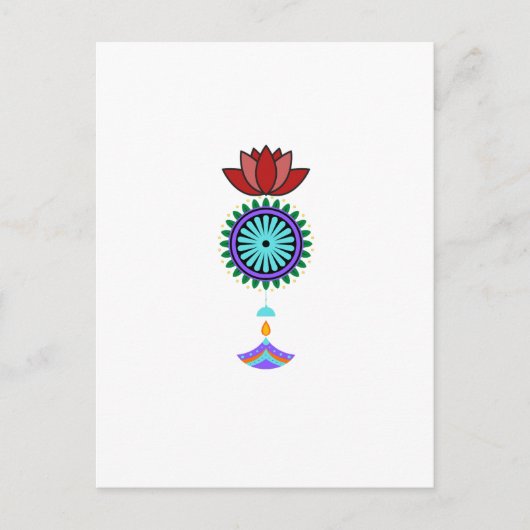 Anhänger spirituell mit Lotusblüte ポストカード (正面)