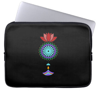 Anhänger spirituell mit Lotusblüte ラップトップスリーブ