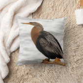 Anhinga On The Lookout クッション (ブランケット)