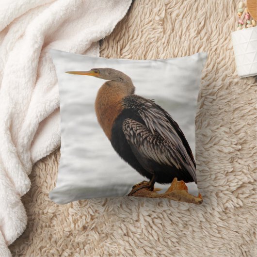 Anhinga On The Lookout クッション (ブランケット)