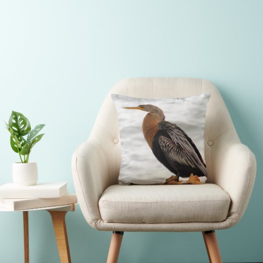 Anhinga On The Lookout クッション (椅子)