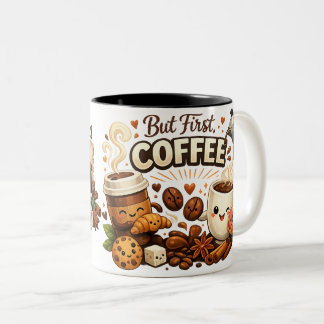 Ani Coffee's luxurious mug design for coffee lover ツートーンマグカップ