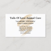 Animal 気に Add Your Vertical Photoカスタム 名刺 (裏面)