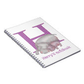 Animal ABC HはHippoノート用 ノートブック (右側)