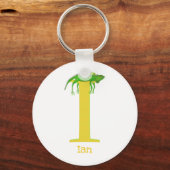 Animal ABC I is for iguana key ring キーホルダー (正面)