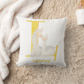 Animal ABC L is for llama cushion クッション (ブランケット)