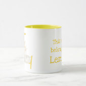 Animal ABC L is for llama mug マグカップ (中央)