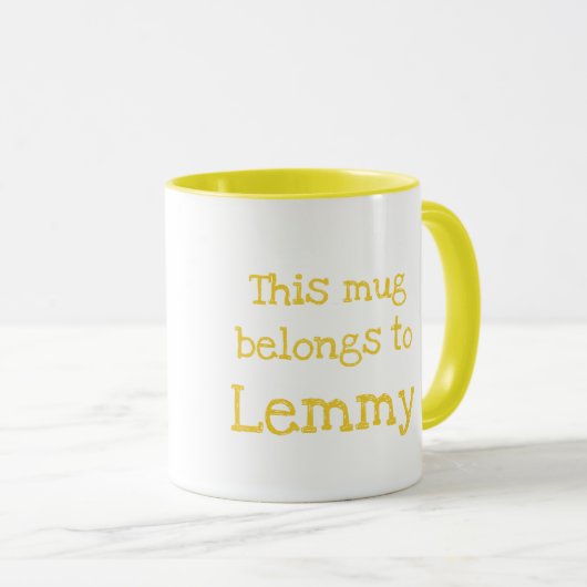 Animal ABC L is for llama mug マグカップ (正面右)