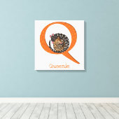 Animal ABC Qはquoll canvas print用 キャンバスプリント (インサイチュ (ウッドフロア))