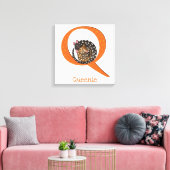 Animal ABC Qはquoll canvas print用 キャンバスプリント (インサイチュ (リビング))