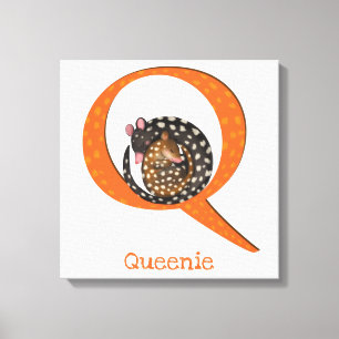Animal ABC Qはquoll canvas print用 キャンバスプリント