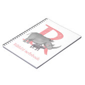 Animal ABC R is for rhino notebook ノートブック (左側)