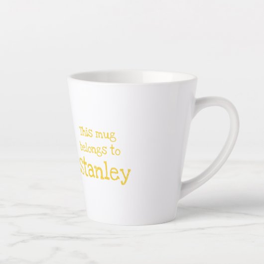 Animal ABC S is for sloth latte mug カフェラテマグ (右)