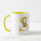 Animal ABC S is for sloth mug マグカップ (左)