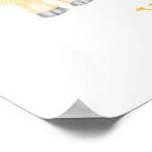 Animal ABC Y is for yak print ポスター (角)