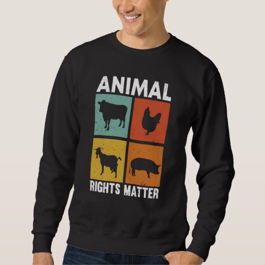 Animal Activist Rescue Animals Conservation Rights スウェットシャツ (正面)
