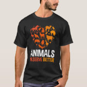 Animal Activist Rescue Animals Conservation Rights Tシャツ (正面)