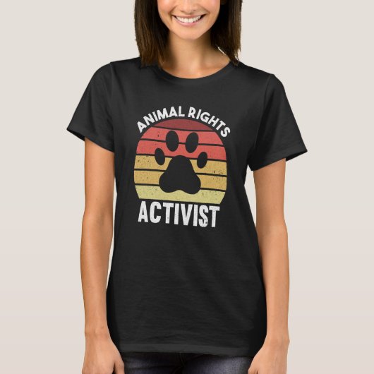 Animal Activist Rescue Animals Conservation Rights Tシャツ (正面)