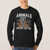 Animal Activist Rescue Animals Conservation Rights Tシャツ (正面)