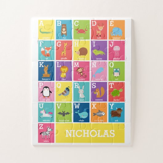 Animal Alphabet | Alphabet Kids Puzzle ジグソーパズル (縦)
