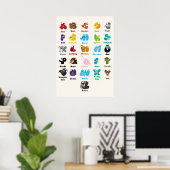 Animal Alphabet for Kids Education ポスター (ホームオフィス)