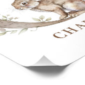 Animal Alphabet Letter C Kids Name Bunny Poster フォトプリント (角)