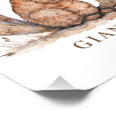 Animal Alphabet Letter G Kids Name Nursery Poster フォトプリント (角)