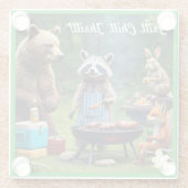 「Animal BBQ Squad」 ガラスコースター (裏面)